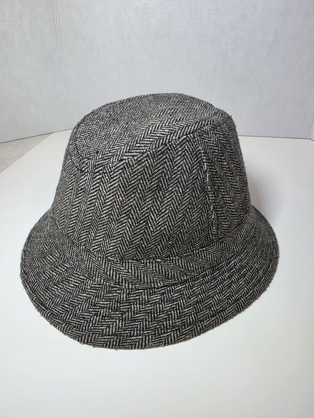Dockers L/XL Fedora Tweed Grey Men's Hat 80% polyester 20% wool